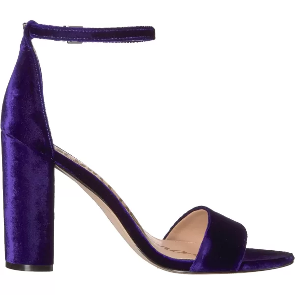 Sam Edelman Womens Yaro Block Heel SandalPurple Iris Velvet