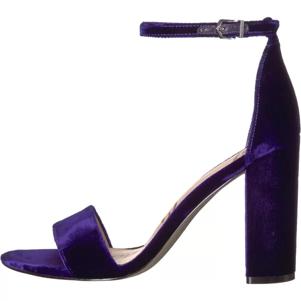 Sam Edelman Womens Yaro Block Heel SandalPurple Iris Velvet