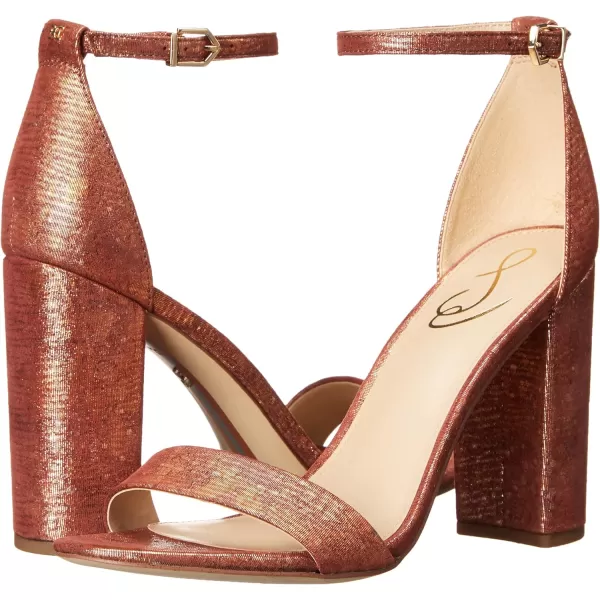 Sam Edelman Womens Yaro Block Heel SandalRust Pink