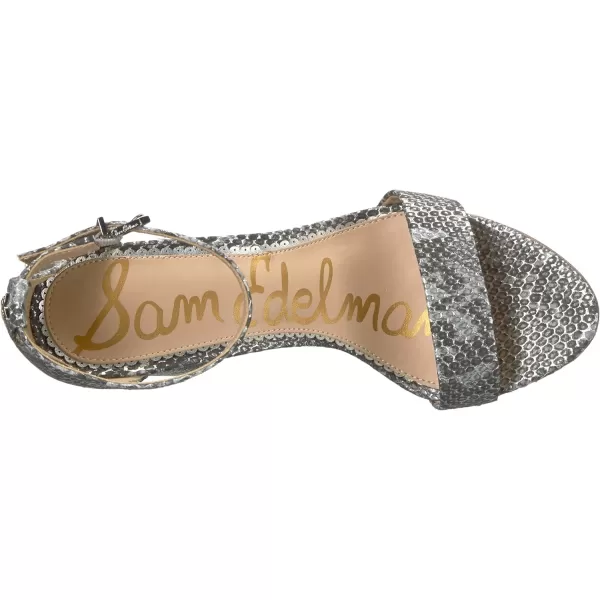 Sam Edelman Womens Yaro Block Heel SandalSilver