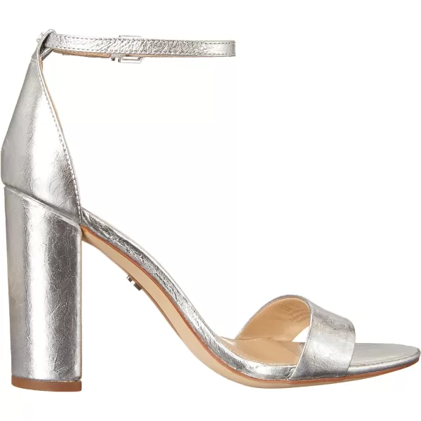 Sam Edelman Womens Yaro Block Heel SandalSoft Silver