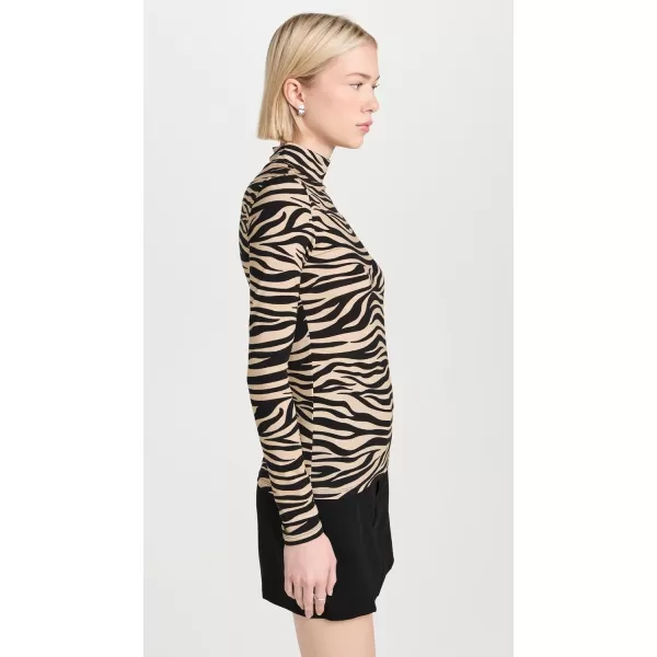 Scotch  Soda Womens All Over Printed Long Sleeved TShirtTiger