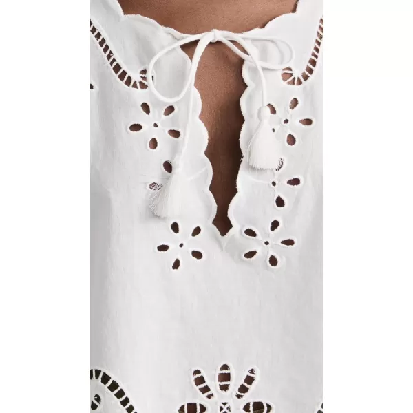 Sea Womens LIAT Embroidery Short Sleeve TopWhite