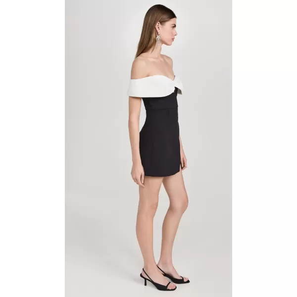 Self Portrait Womens Crepe Bow Mini DressBlack