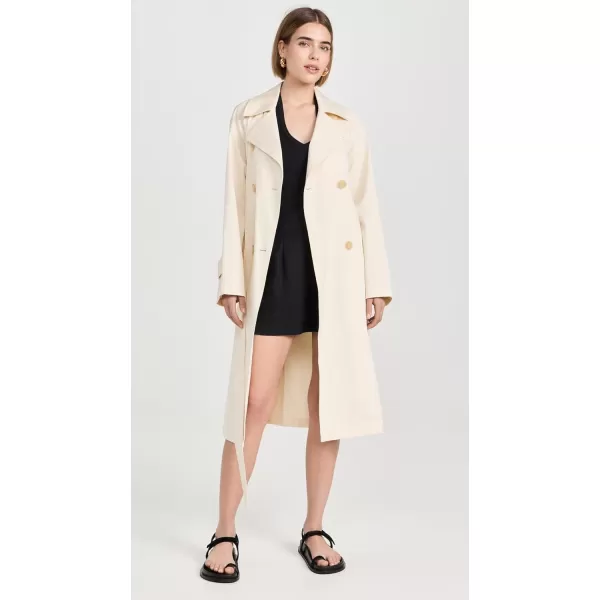 Solid  Striped Womens x Sofia Richie Grainge The Monique CoatEcru