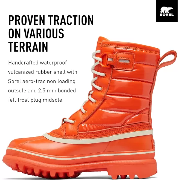 Sorel Womens Caribou Royal Waterproof BootsOptimized Orange  Chalk