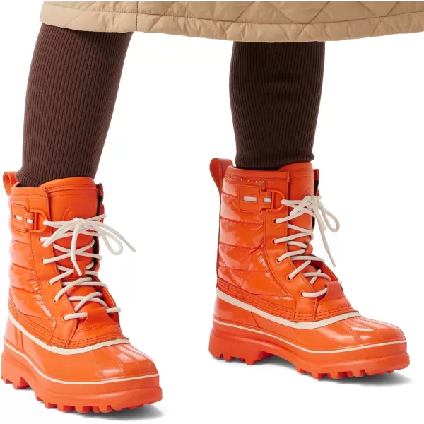 Sorel Womens Caribou Royal Waterproof BootsOptimized Orange  Chalk