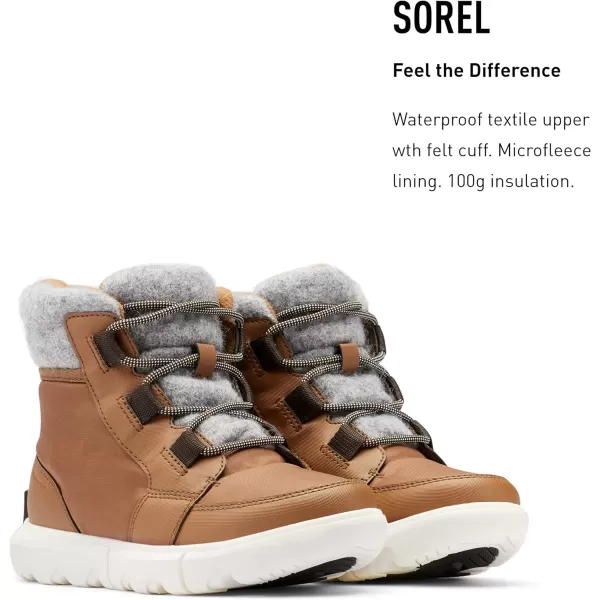 Sorel Womens Explorer Ii Carnival Snow BootVelvet Tan  Blackened Brown