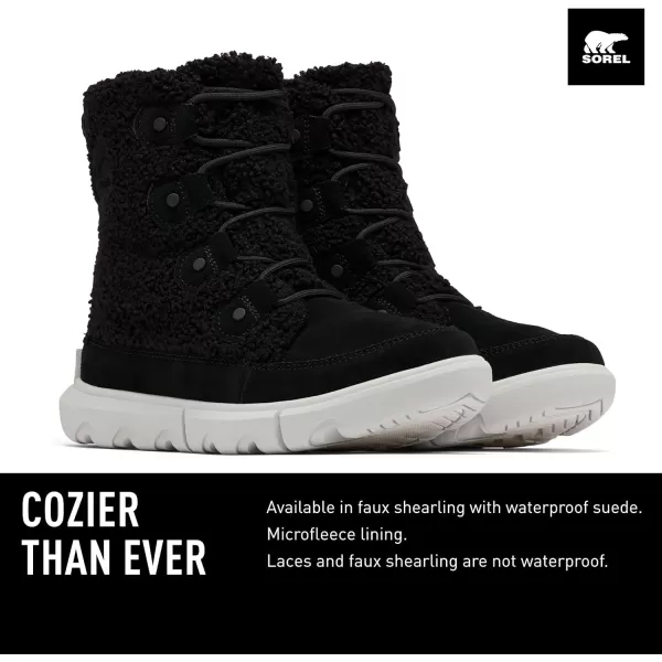 Sorel Womens Explorer Next Joan Cozy BootsBlack  Moonstone