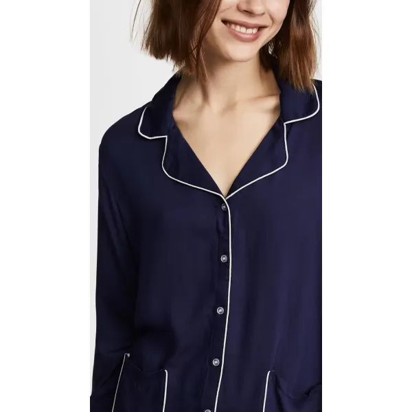 Splendid Womens Woven Pj SetMidnight Navy