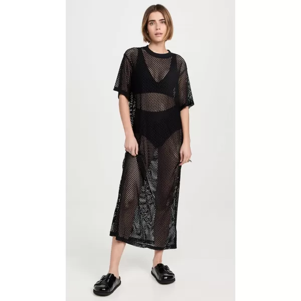 Stella Nova Womens Mesh Maxi TDressBlack