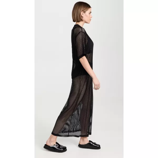 Stella Nova Womens Mesh Maxi TDressBlack