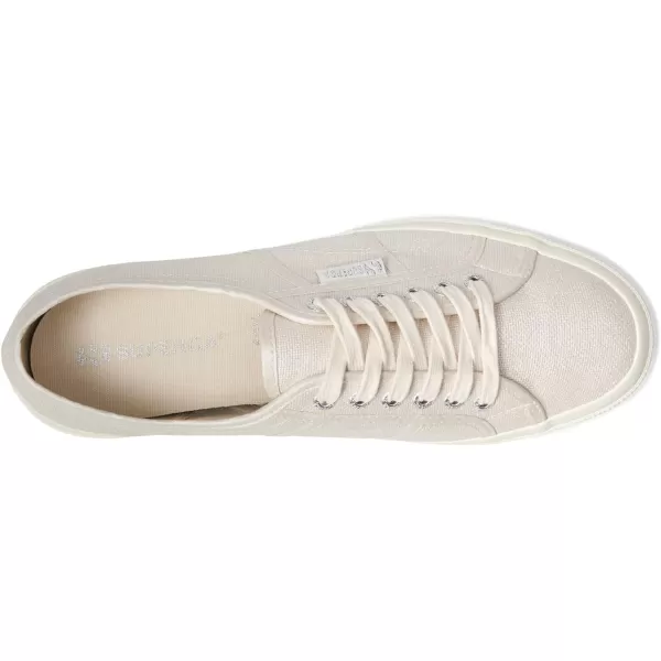 Superga Womens 2750 Pearl Matte Canvas SneakerBeige LightFull Avorio