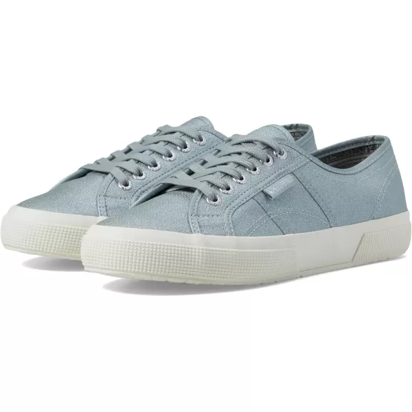 Superga Womens 2750 Pearl Matte Canvas SneakerGrey GreenishFull Avorio