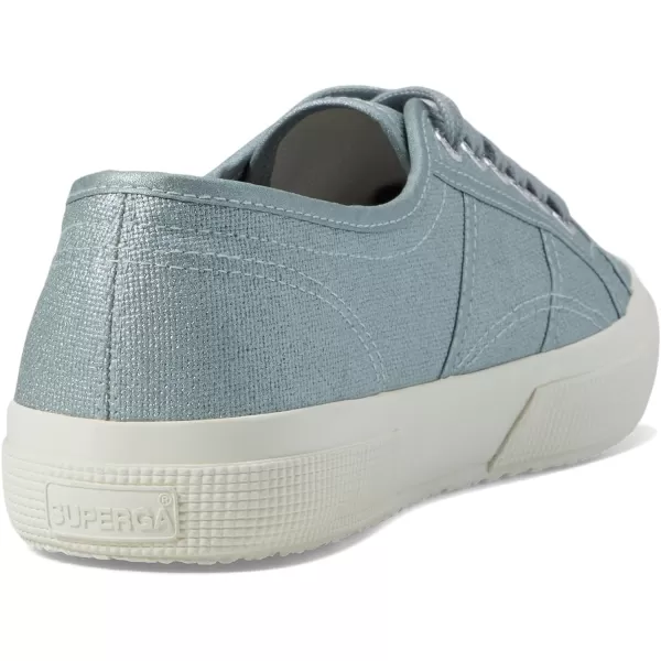 Superga Womens 2750 Pearl Matte Canvas SneakerGrey GreenishFull Avorio