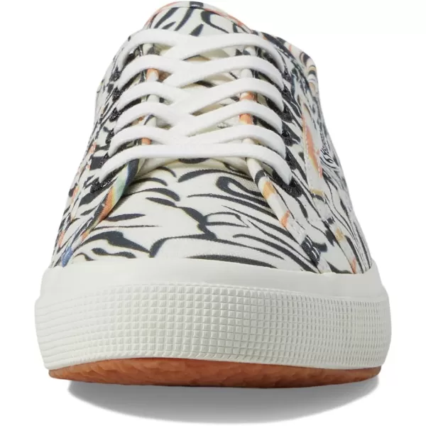 Superga Womens 2750 Pearl Matte Canvas SneakerZebra BlackMulticolor