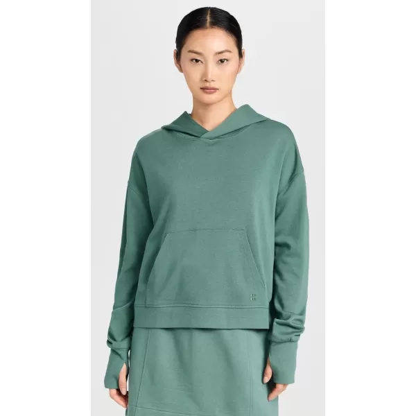 Sweaty Betty Womens After Class HoodieCool Forest Green