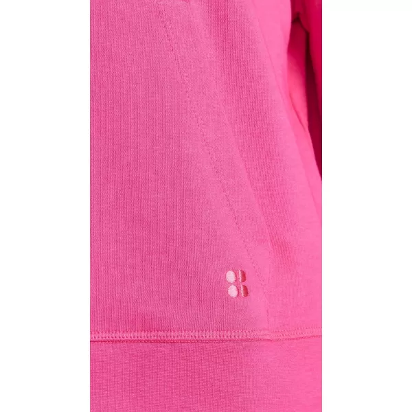 Sweaty Betty womens After Class Casual Hoodie SweatshirtBeet Pink