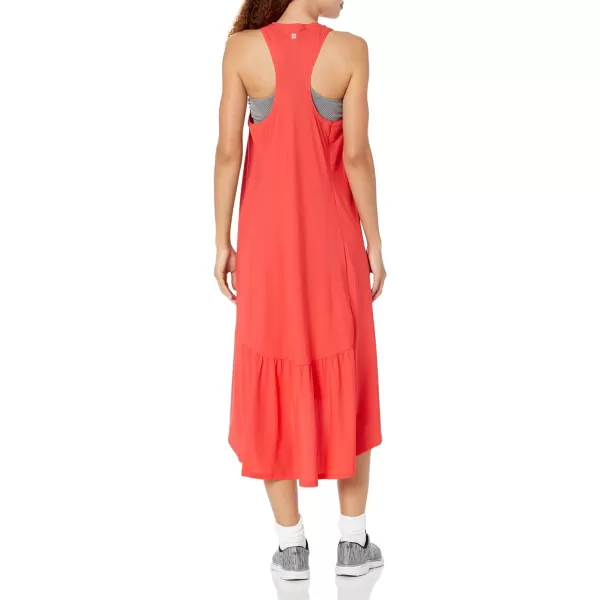 Sweaty Betty womens Explorer Ace Athletic Lightweight Sleeveless Midi DressTulip Red