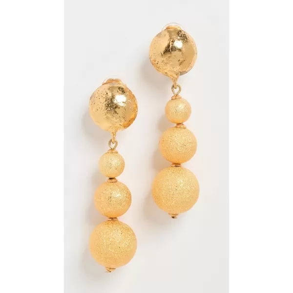 Sylvia Toledano Womens Sand Bubble EarringsGold