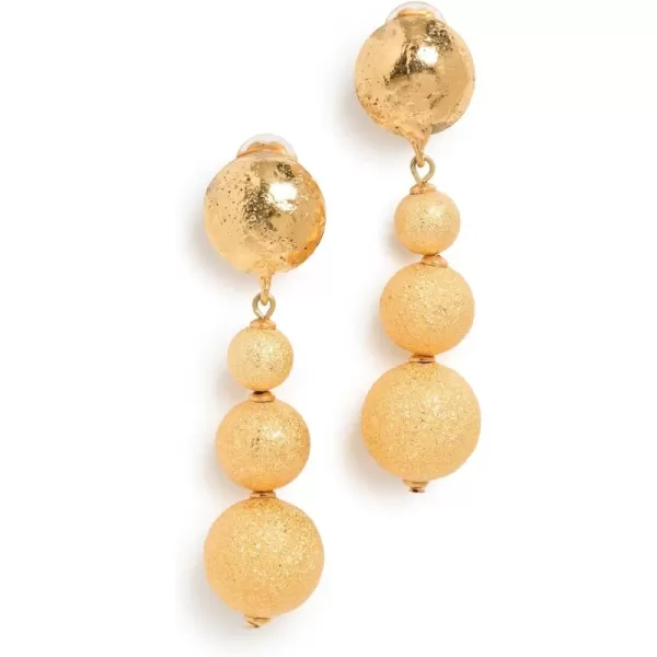 Sylvia Toledano Womens Sand Bubble EarringsGold