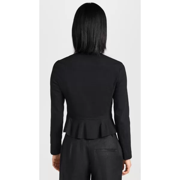 Theory Womens Crop Peplum JacketBlack