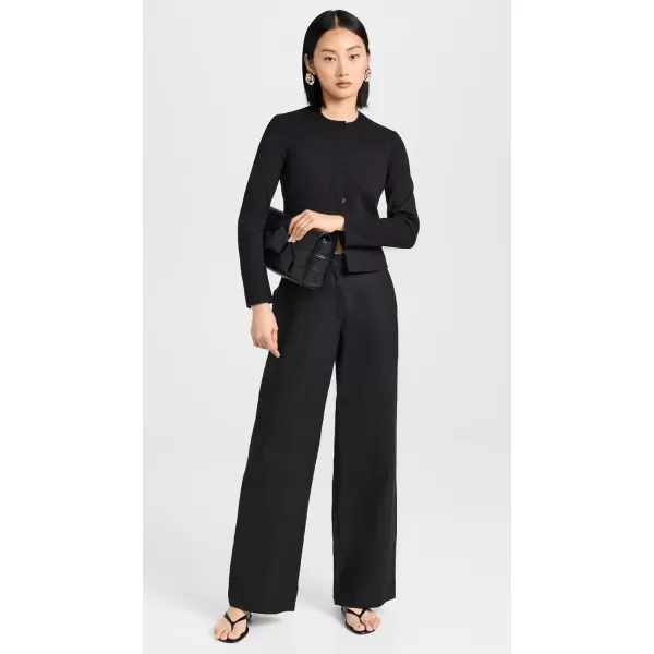 Theory Womens Crop Peplum JacketBlack