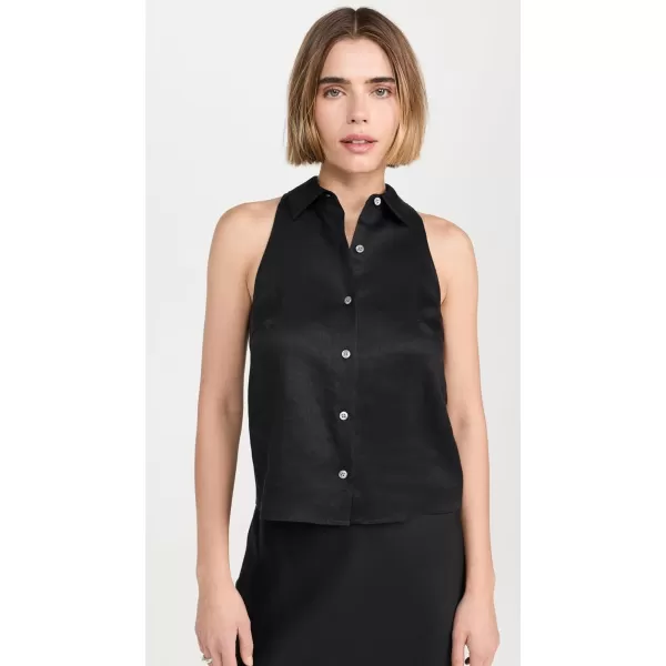 Theory Womens Halter Neck ShirtBlack