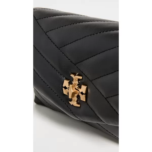 Tory Burch Womens Kira Chevron Chain Wallet Black One SizeBlack