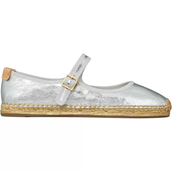 Tory Burch Womens Mary Jane EspadrillesSilverGrayNatural