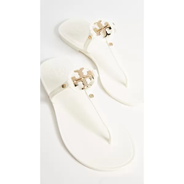 Tory Burch Womens Mini Miller Flip FlopsIvoryGold