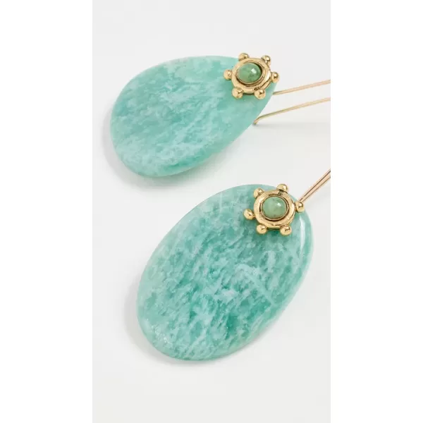 Ulla Johnson Womens Stone Drop EarringsAmazonite