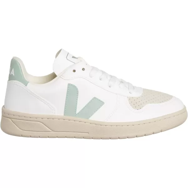 Veja Mens V 10 B Mesh SneakersWhite  Matcha