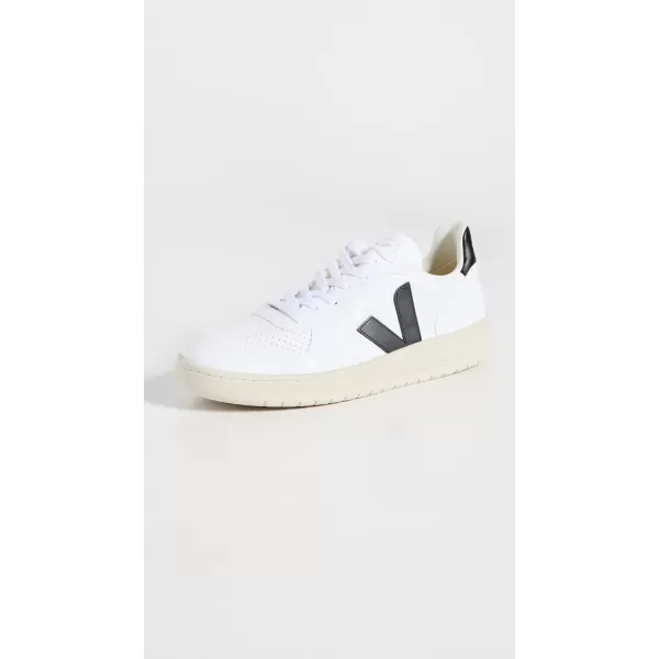 Veja Mens V 10 B Mesh SneakersWhiteBlack