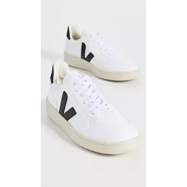 Veja Mens V 10 B Mesh SneakersWhiteBlack