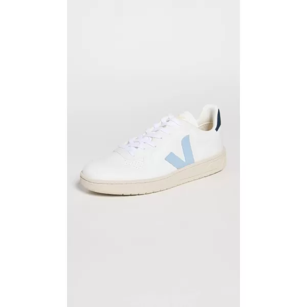 Veja Mens V 10 B Mesh SneakersWhiteSteelNautico