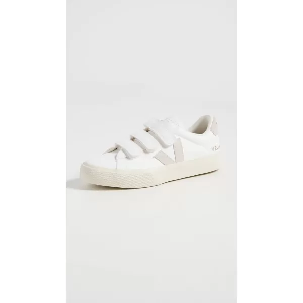 Veja Womens Recife Logo SneakersExtra White Natural