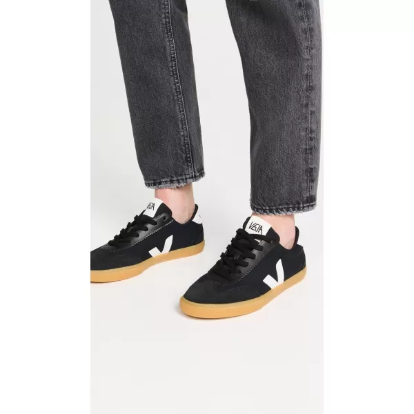 Veja Womens Volley SneakersBlackWhiteNatural