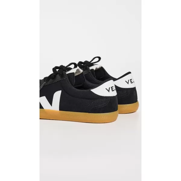 Veja Womens Volley SneakersBlackWhiteNatural