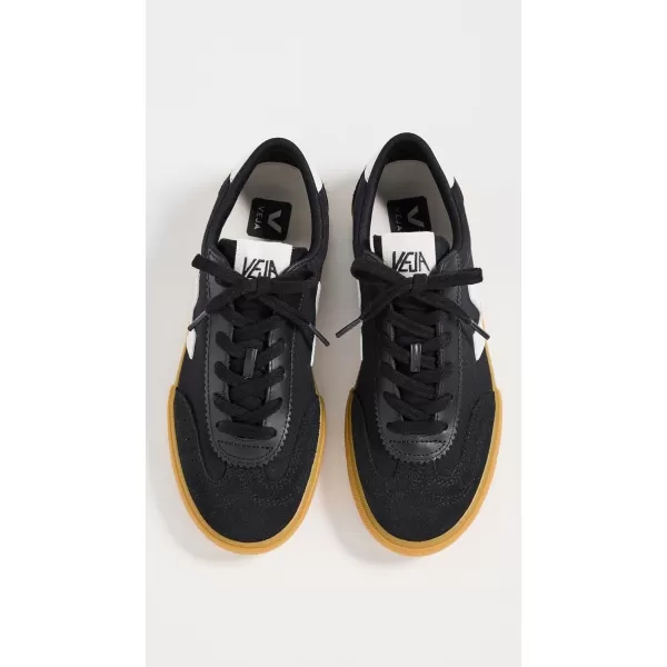 Veja Womens Volley SneakersBlackWhiteNatural