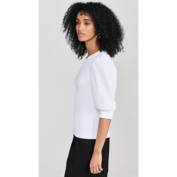 Veronica Beard Jean Womens Crew Neck Coralee TopWhite