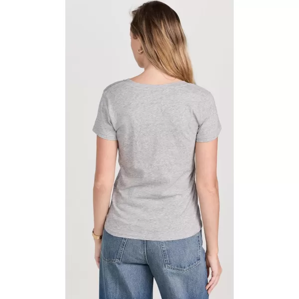 Vince Womens Essential V Neck TeeH Grey