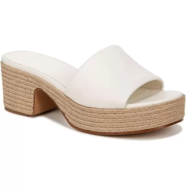 Vince Womens Margo Sandals SlideMilk White Leather Espadrille