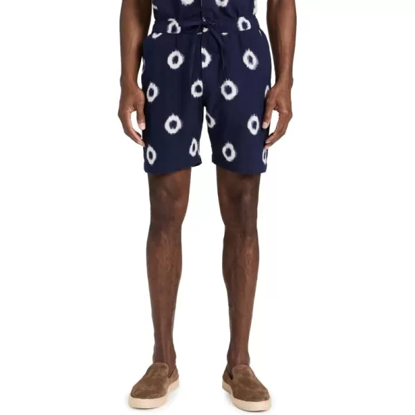 Wax London Mens Kurt Circle Ikat ShortsBlue