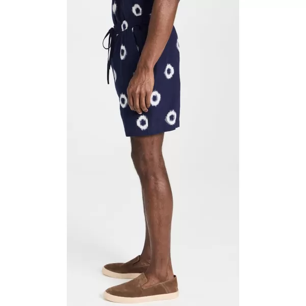 Wax London Mens Kurt Circle Ikat ShortsBlue