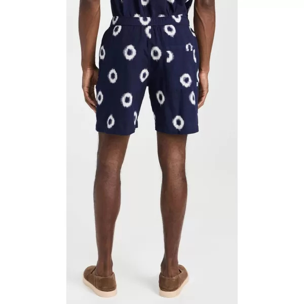 Wax London Mens Kurt Circle Ikat ShortsBlue