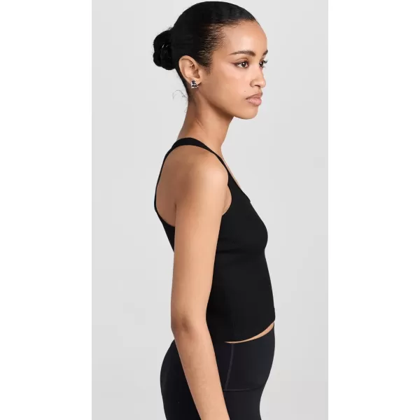 Womens Ashby Rib Crop TopBlack