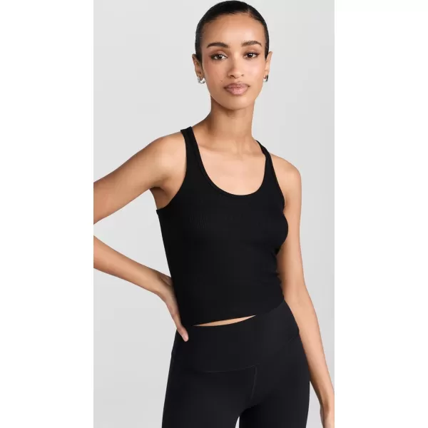 Womens Ashby Rib Crop TopBlack