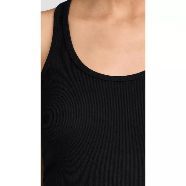 Womens Ashby Rib Crop TopBlack