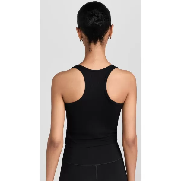 Womens Ashby Rib Crop TopBlack